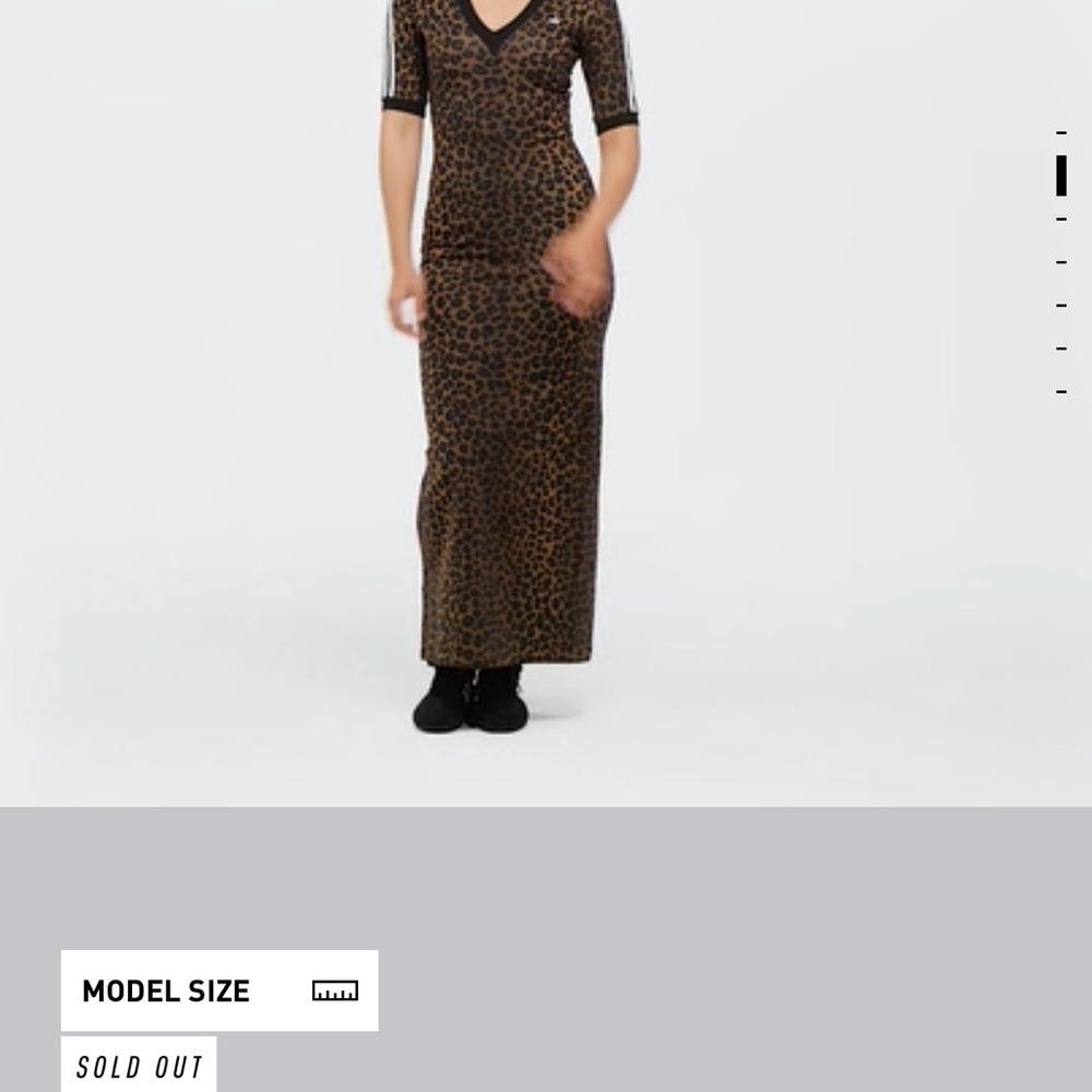 Adidas Leopard Print Maxi Dress